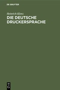 Die deutsche Druckersprache_cover