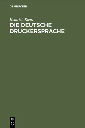 Die deutsche Druckersprache