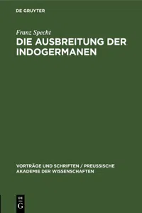 Die Ausbreitung der Indogermanen_cover