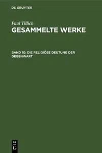 Die religiöse Deutung der Gegenwart_cover