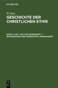 Bis zur Gegenwart, 1: Sechszehntes und siebzehntes Jahrhundert_cover