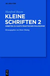 Arbeiten zur praktischen Philosophie Kants_cover