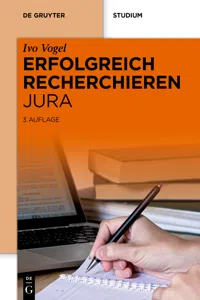 Erfolgreich recherchieren - Jura_cover