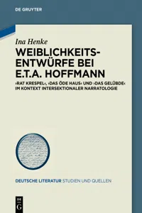 Weiblichkeitsentwürfe bei E.T.A. Hoffmann_cover