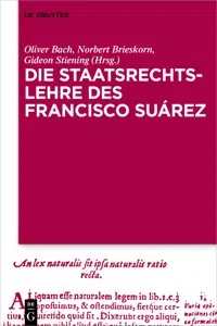 Die Staatsrechtslehre des Francisco Suárez_cover