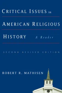 Critical Issues in American Religious History_cover