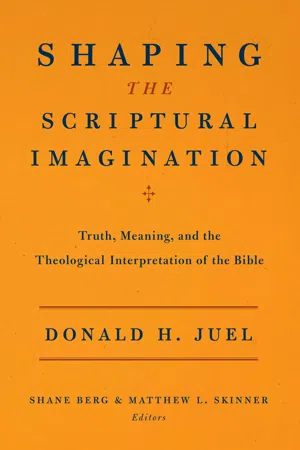 Shaping the Scriptural Imagination