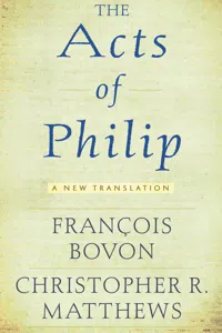 The <I>Acts of Philip</I>_cover