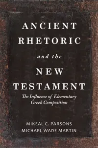 Ancient Rhetoric and the New Testament_cover
