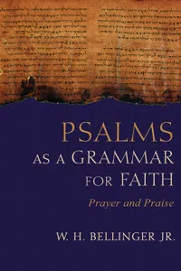 Psalms as a Grammar for Faith_cover