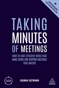 Taking Minutes of Meetings_cover
