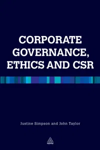 Corporate Governance Ethics and CSR_cover