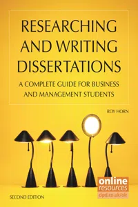 Researching and Writing Dissertations_cover