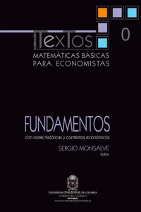 Matemáticas básicas para economistas. Vol. 0. Fundamentos_cover