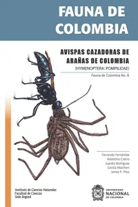 Fauna de Colombia: Avispas cazadoras de arañas de Colombia_cover