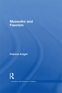 Mussolini and Fascism_cover