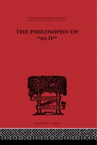 The Philosophy of As if_cover