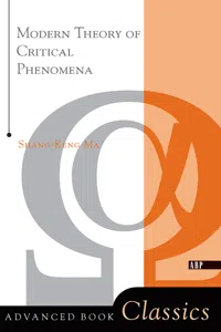 Modern Theory Of Critical Phenomena_cover