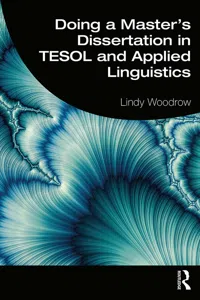 Doing a Master's Dissertation in TESOL and Applied Linguistics_cover