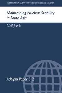 Maintaining Nuclear Stability in South Asia_cover