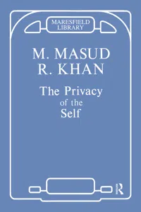 The Privacy of the Self_cover