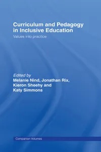 Curriculum and Pedagogy in Inclusive Education_cover