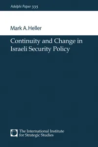 Continuity and Change in Israeli Security Policy_cover