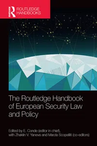 The Routledge Handbook of European Security Law and Policy_cover