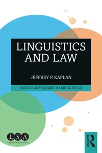 Linguistics and Law_cover