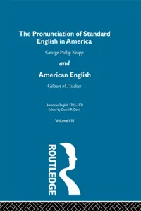 The Pronunciation of Standard English in America_cover