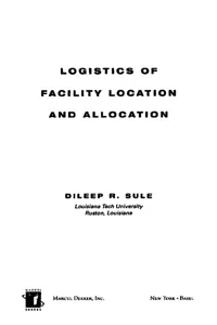 Logistics of Facility Location and Allocation_cover