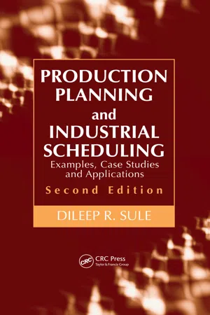 Production Planning and Industrial Scheduling