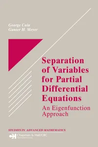 Separation of Variables for Partial Differential Equations_cover