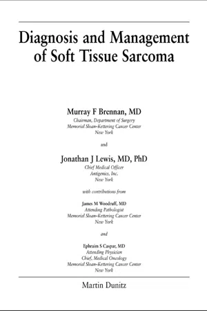 Diagnosis and Management of Soft Tissue Sarcoma