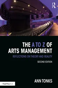 The to Z of Arts Management_cover