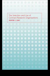 The Selection and Use of Contract Research Organizations_cover