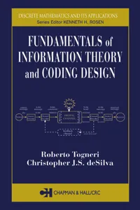 Fundamentals of Information Theory and Coding Design_cover