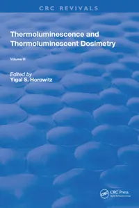 Thermoluminescence and Thermoluminescent Dosimetry_cover