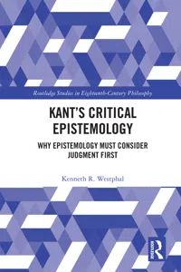 Kant's Critical Epistemology_cover