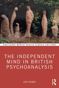 The Independent Mind in British Psychoanalysis_cover