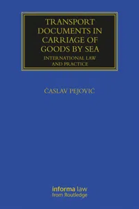 Transport Documents in Carriage Of Goods by Sea_cover
