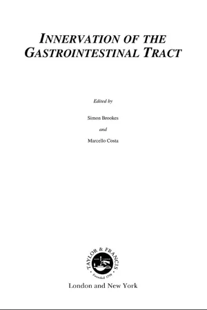 Innervation of the Gastrointestinal Tract