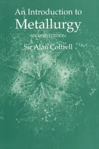 An Introduction to Metallurgy, Second Edition_cover