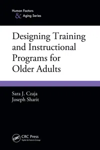Designing Training and Instructional Programs for Older Adults_cover