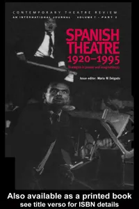 Spanish Theatre 1920-1995_cover