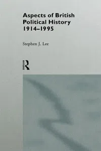 Aspects of British Political History 1914-1995_cover