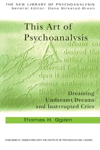 This Art of Psychoanalysis_cover