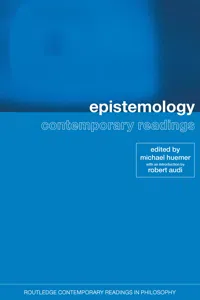 Epistemology: Contemporary Readings_cover