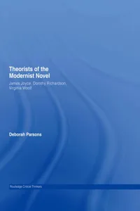 Theorists of the Modernist Novel_cover