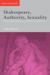 Shakespeare, Authority, Sexuality_cover